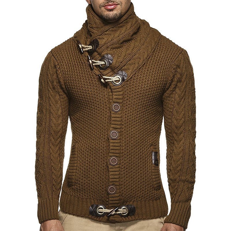 Men's Asymmetric Knit Cardigan