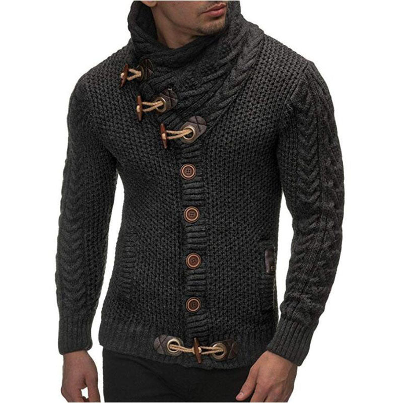 Men's Asymmetric Knit Cardigan