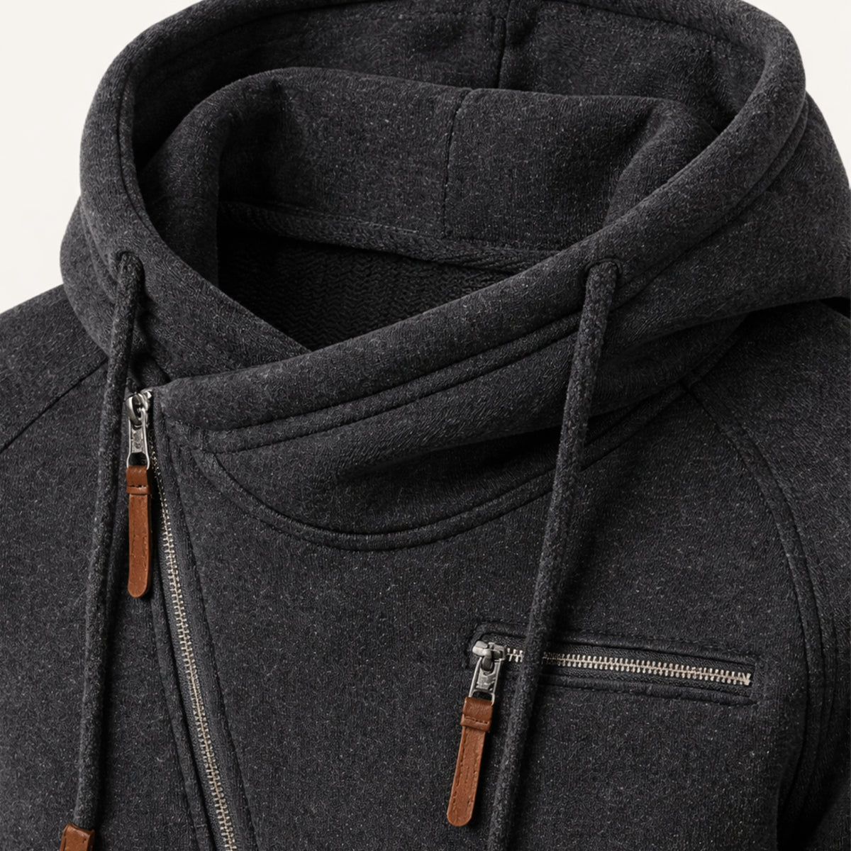 Men's Asymmetric Zip Hoodie