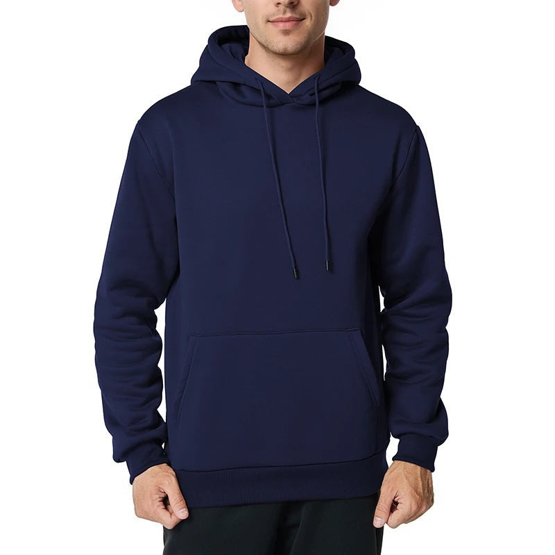 Men's Brushed Fleece Hoodie in Navy