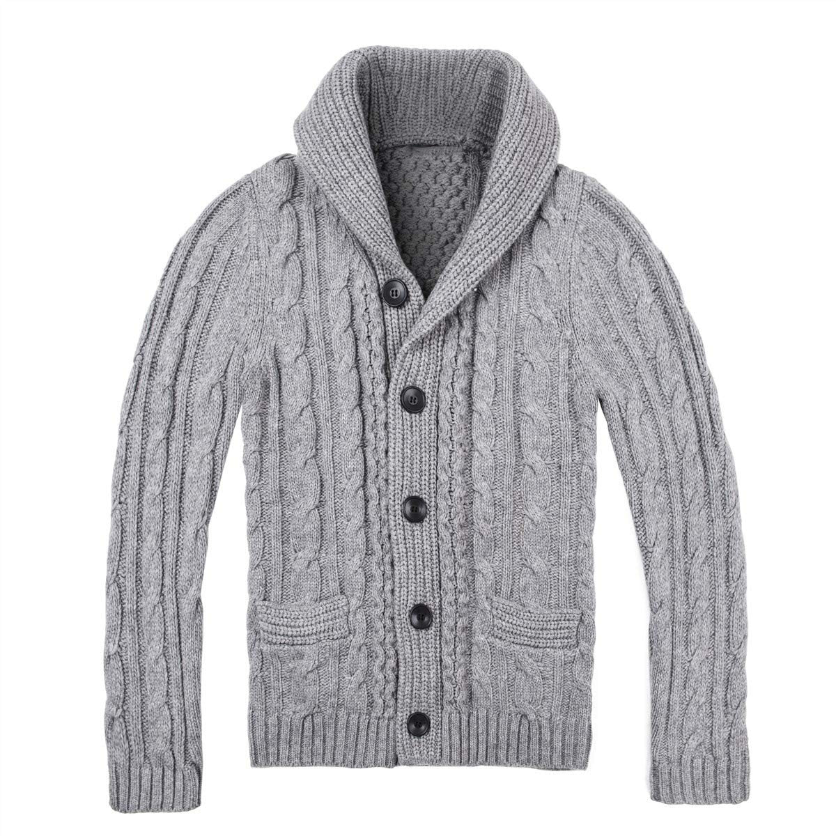 Men's Cable Knit Cardigan