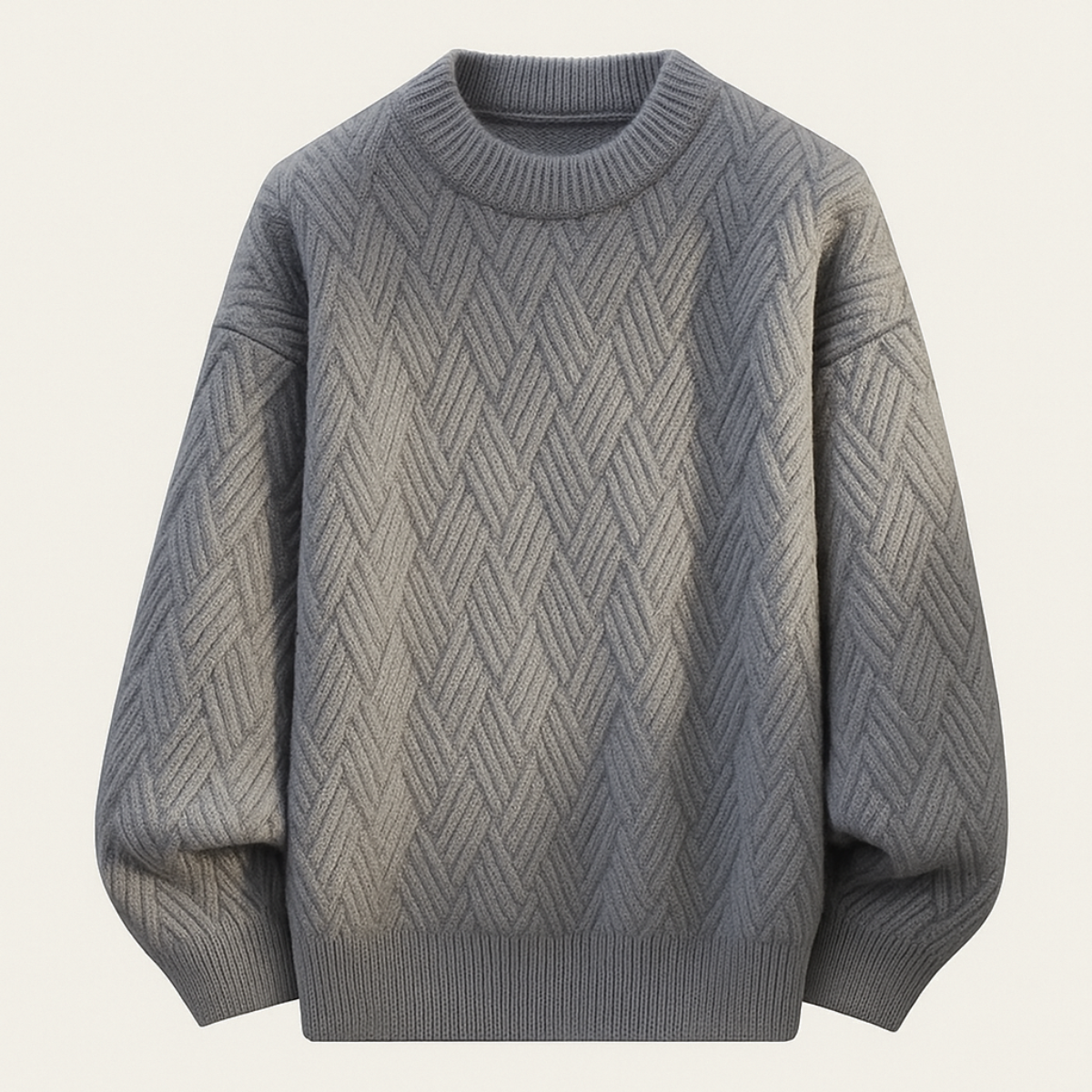 Men's Cable Knit Crew Sweater