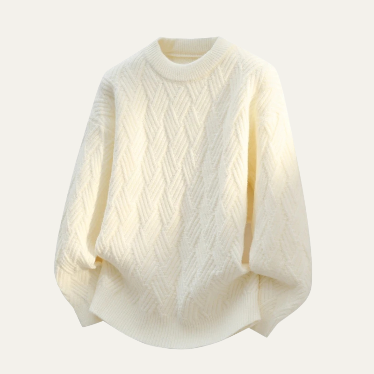 Men's Cable Knit Crew Sweater