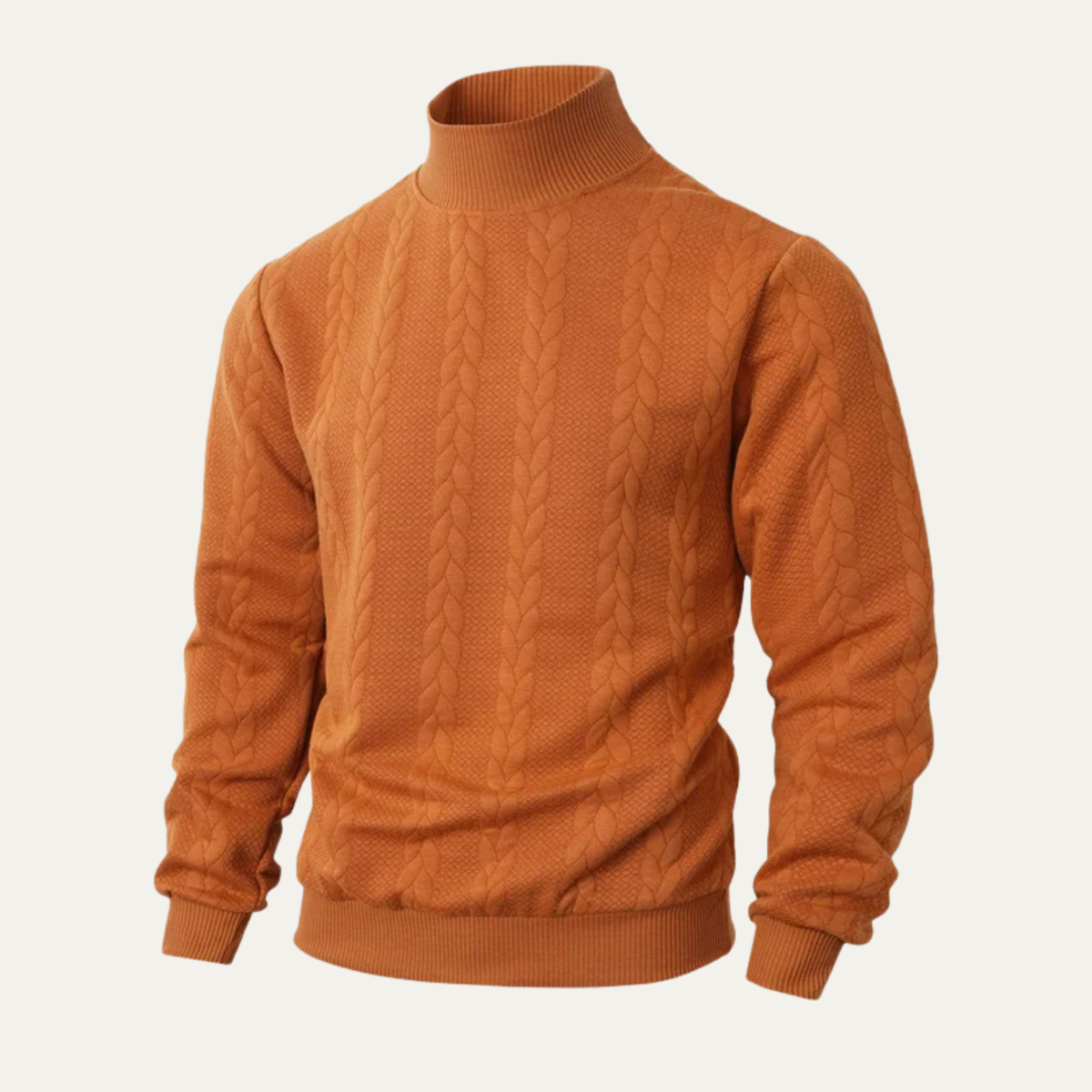 men's cable knit knit sweater