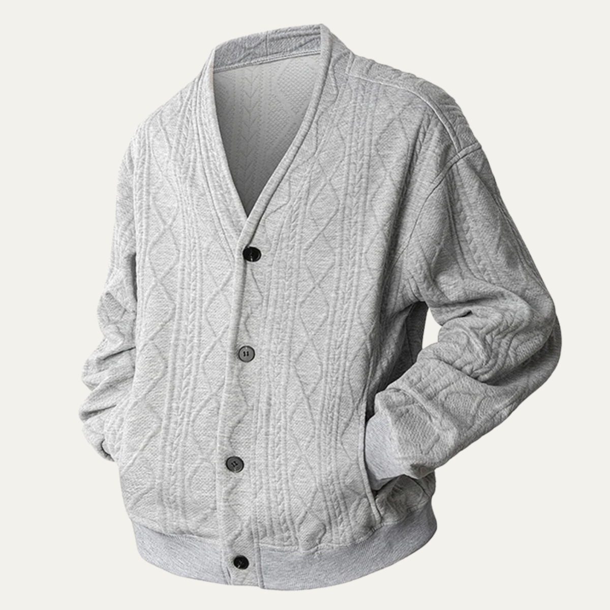 Men's knit cardigan