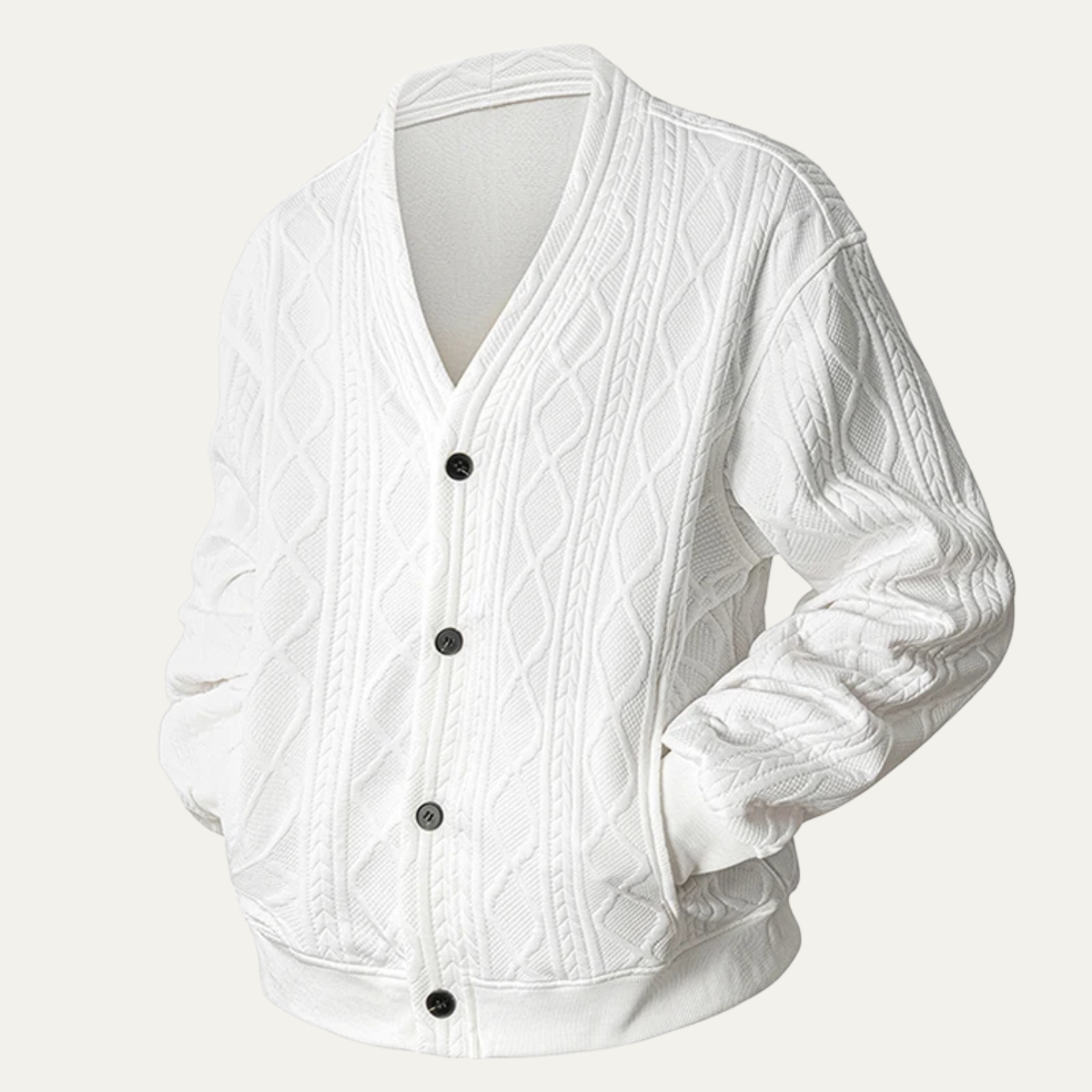 Men's knit cardigan