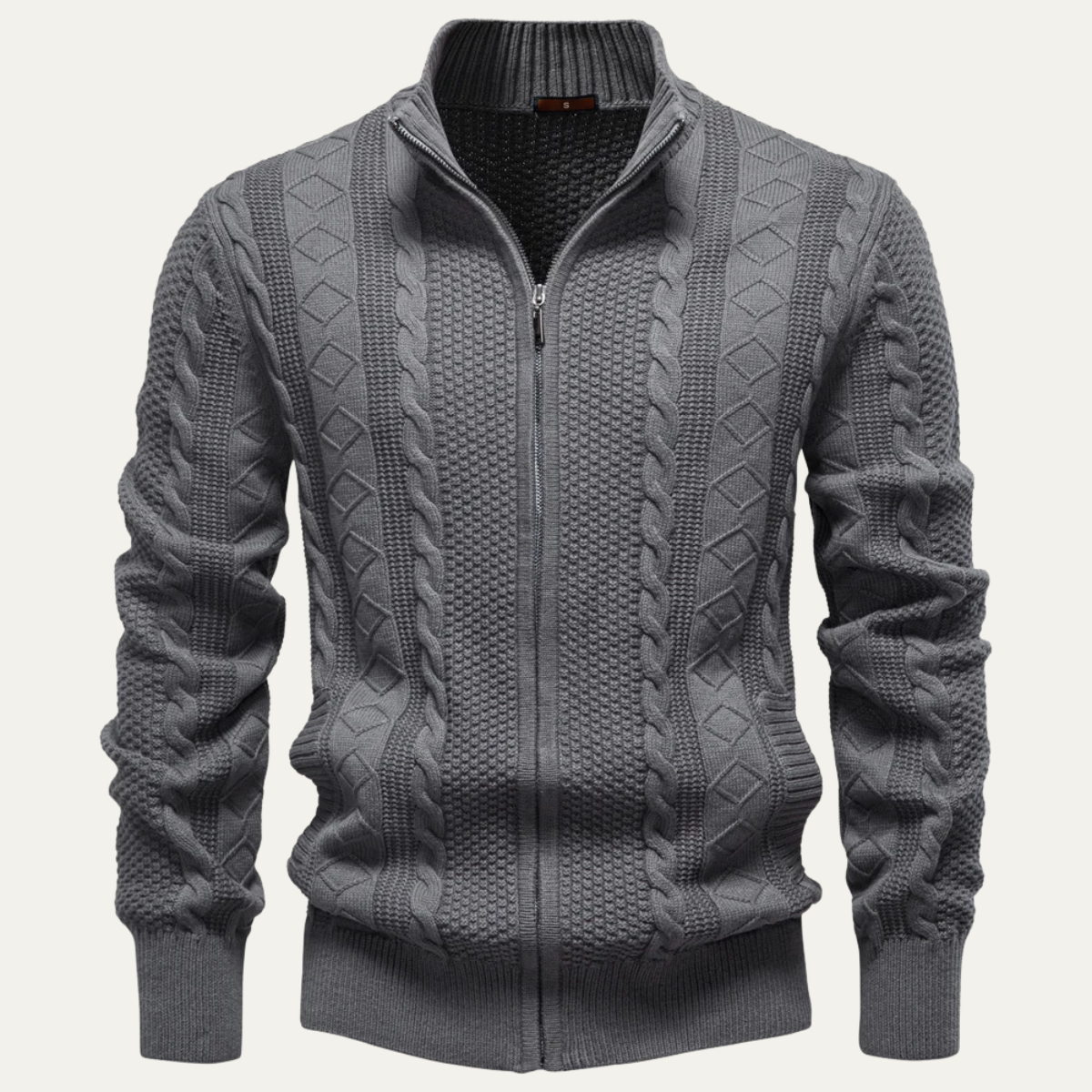Men's knit cardigan