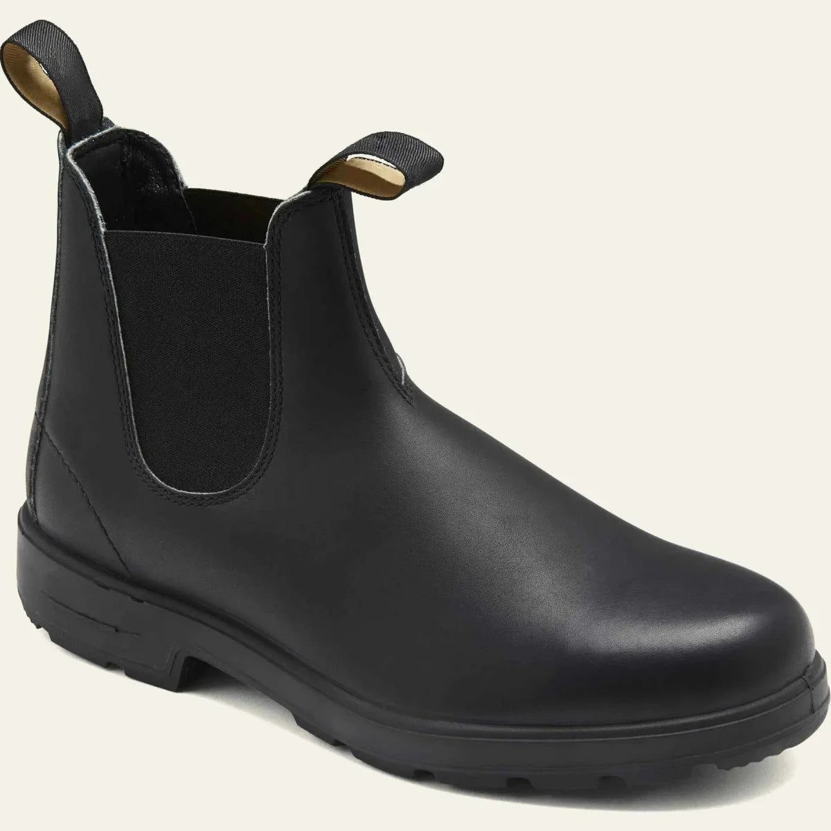 Men's Chunky Leather Chelsea Boots in Black