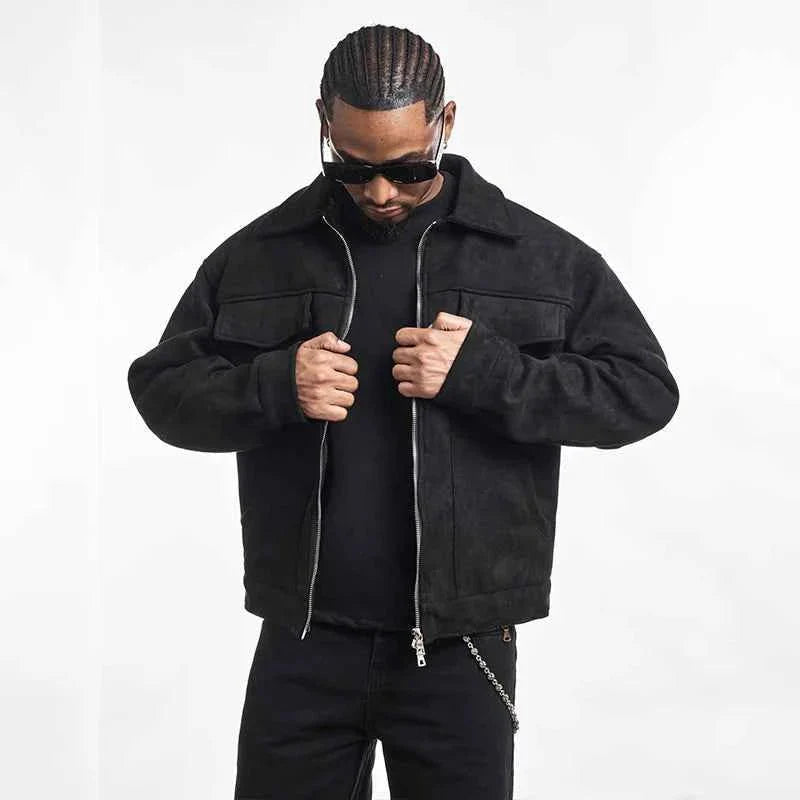Men's Classic Ribbed Bomber Jacket