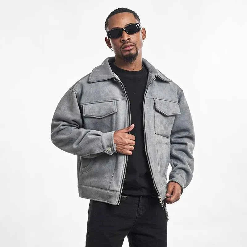 Men's Classic Ribbed Bomber Jacket