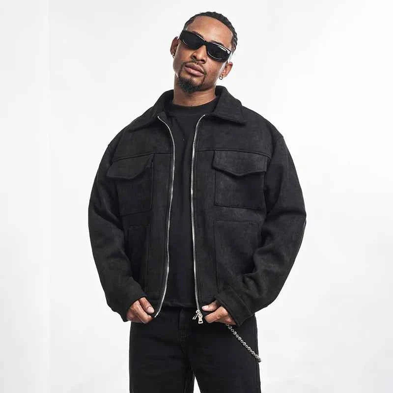 Men's Classic Ribbed Bomber Jacket