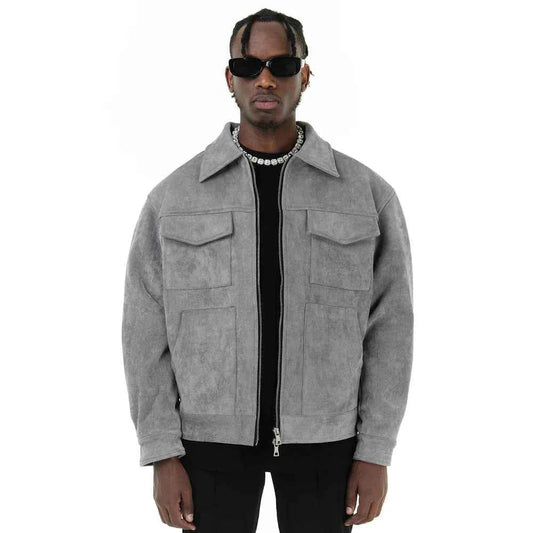 Men's Classic Ribbed Bomber Jacket