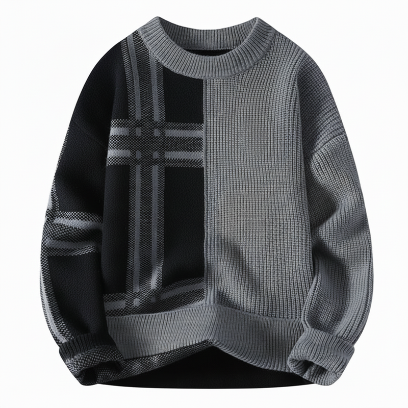 men's knit knit sweater