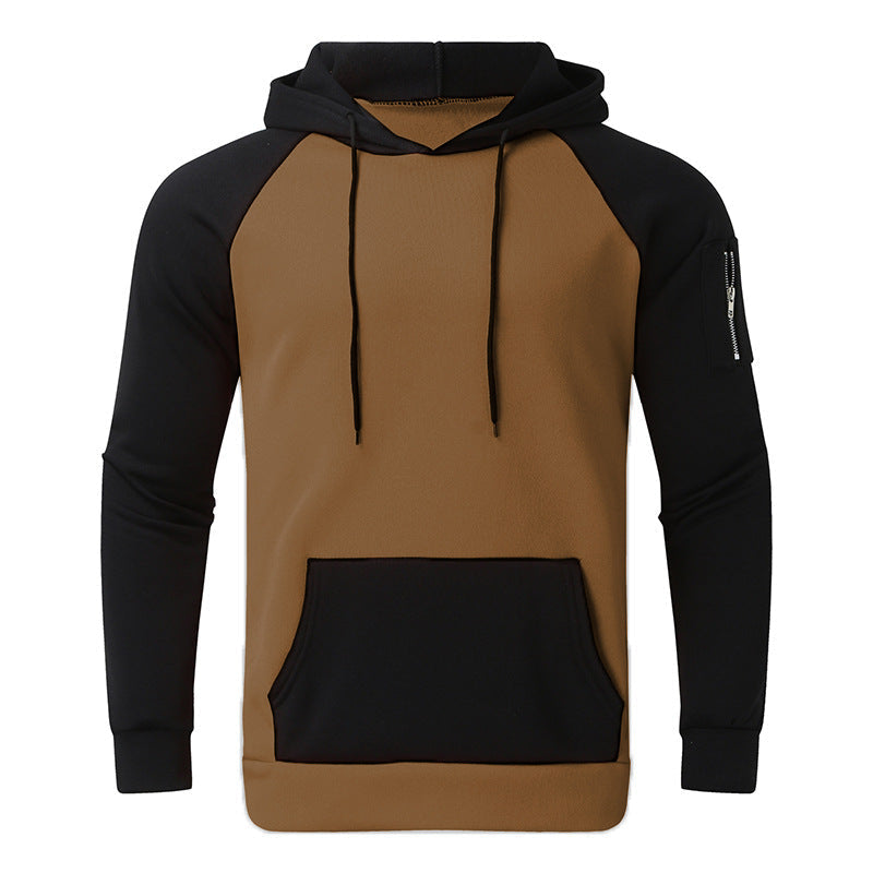 Men's Colour Block Raglan Hoodie