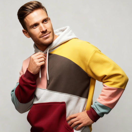 Men's Colourblock Hoodie