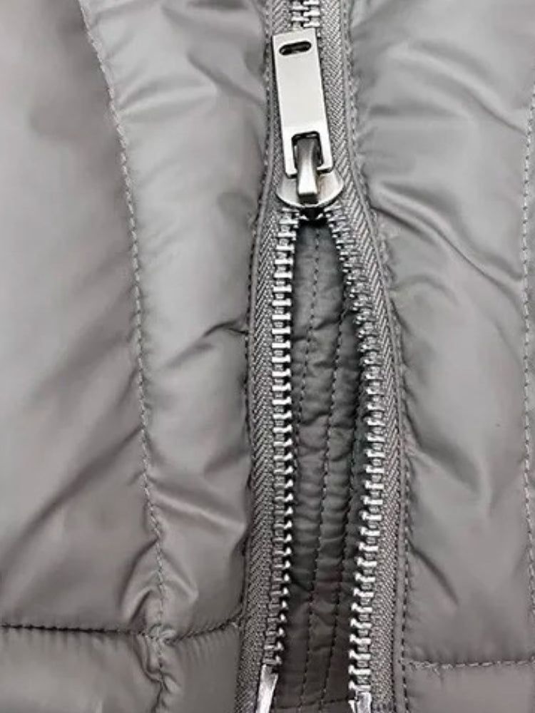 Men's Cropped Hooded Puffer Winter Jacket