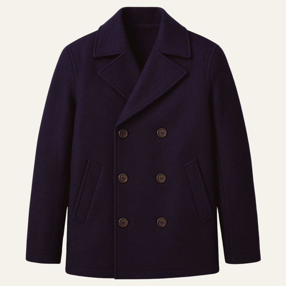 Men's Double Breasted Wool Peacoat