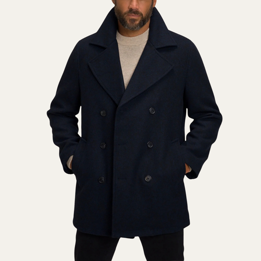 Men's Double Breasted Wool Peacoat
