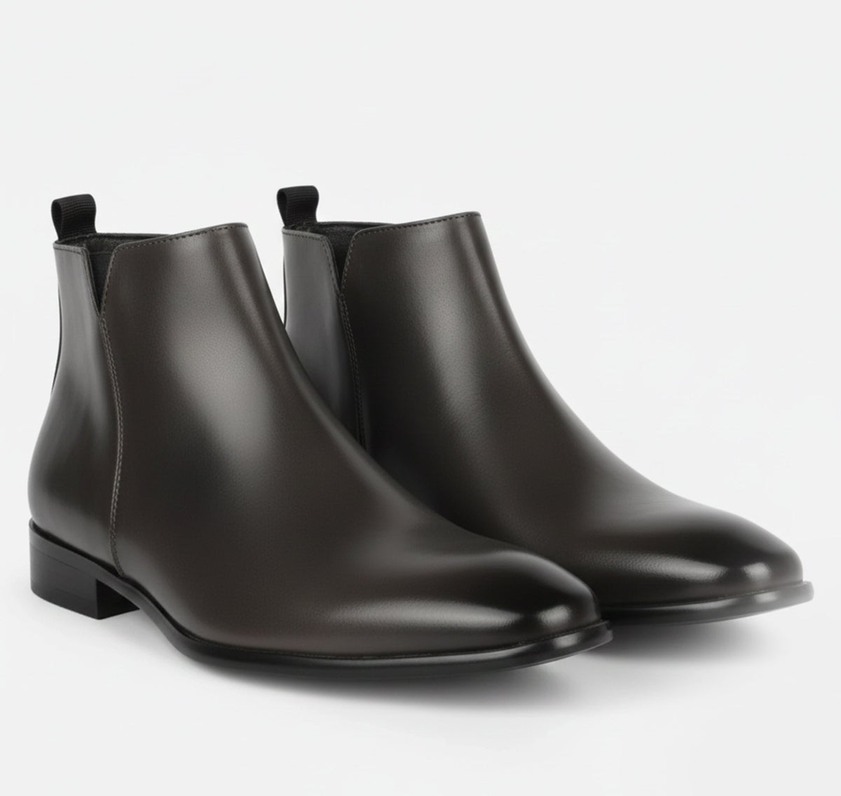 Men's Dress Chelsea Boots in Dark Grey