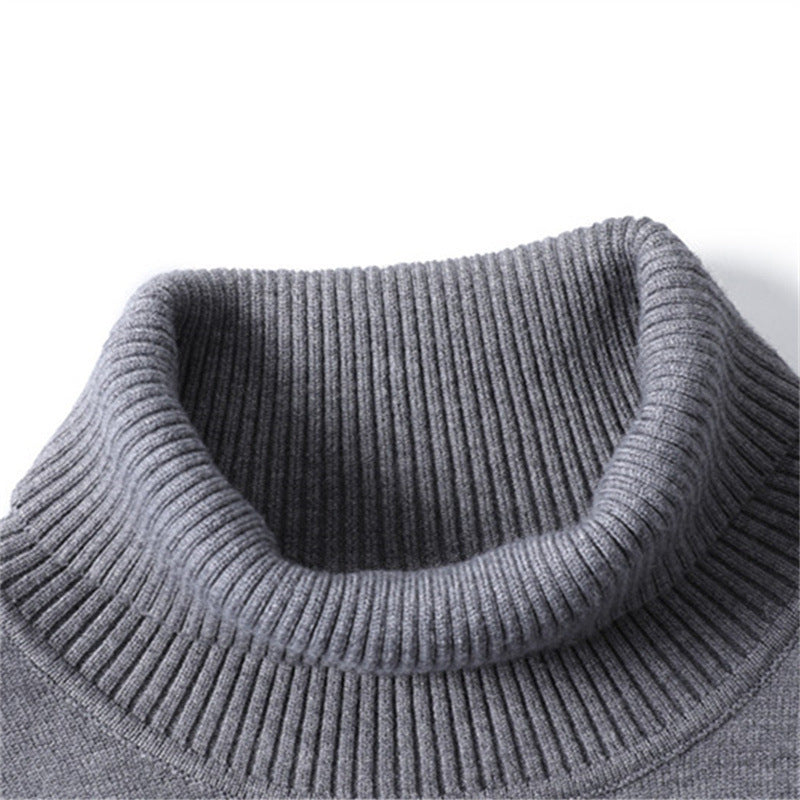 Men's Fine Knit Turtleneck Sweater