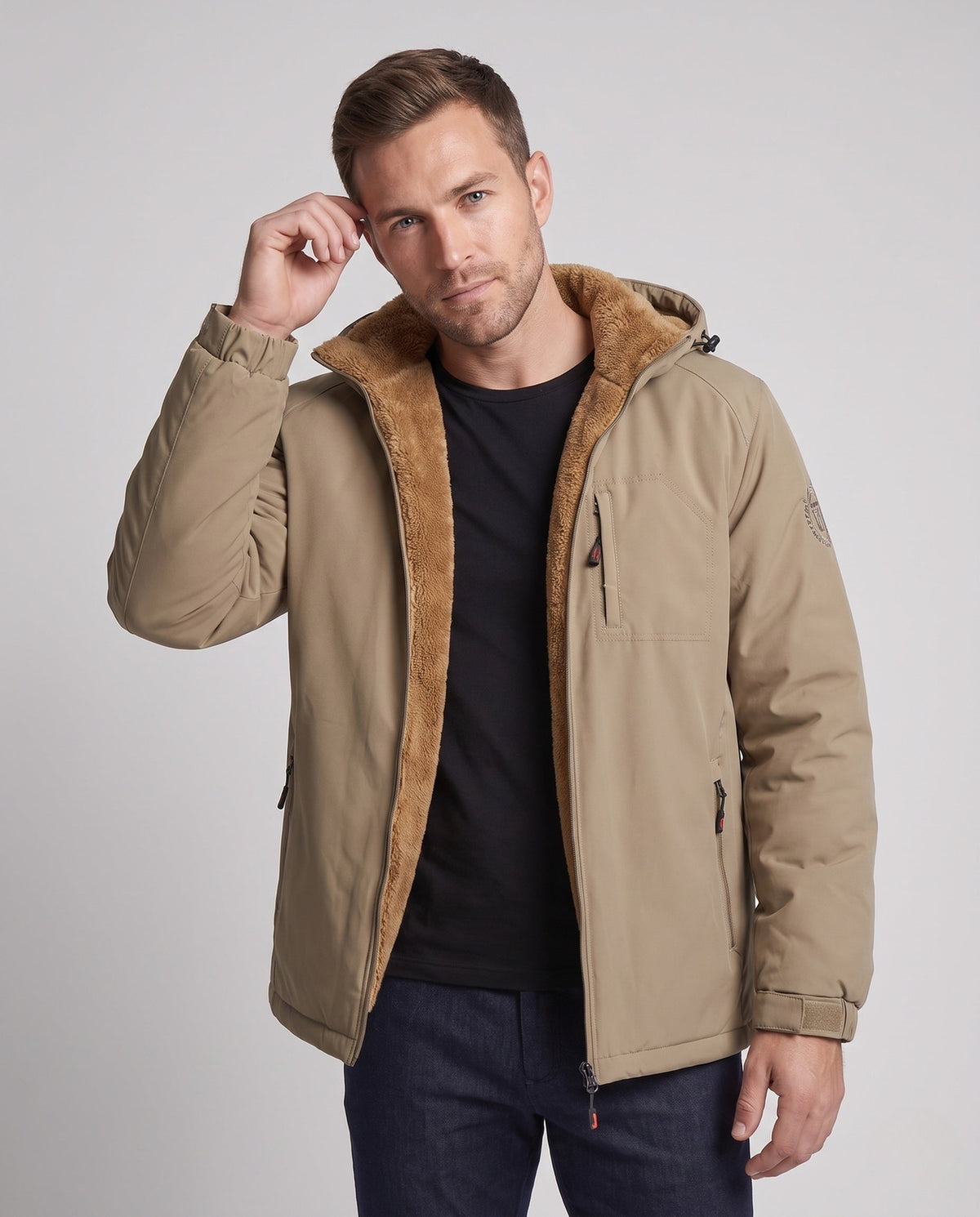 Men's Fleece Lined Winter Jacket