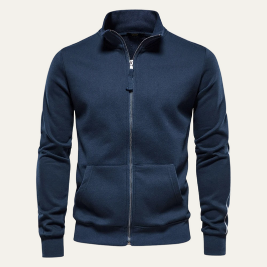 Men's Full Zip Sweat Jacket in Navy