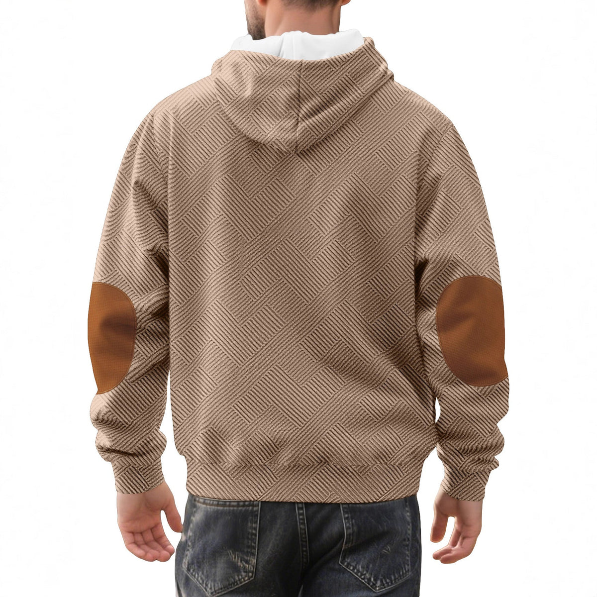 Men's Henley Button Hoodie