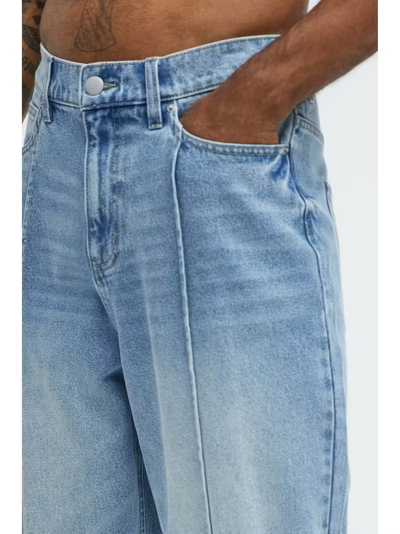 Men's High Waist Baggy Jeans