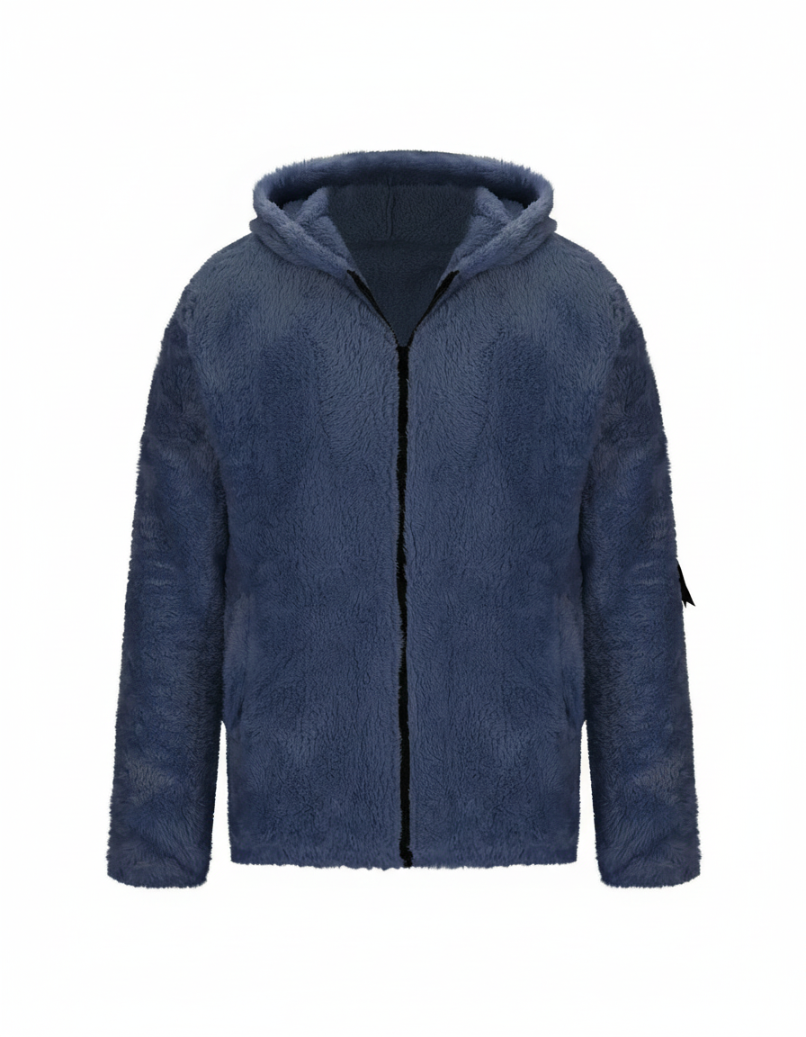 Men's Hooded Sherpa Winter Jacket