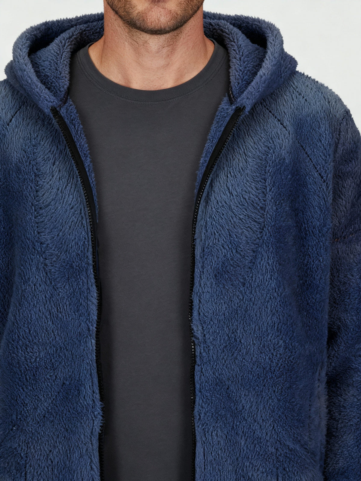 Men's Hooded Sherpa Winter Jacket