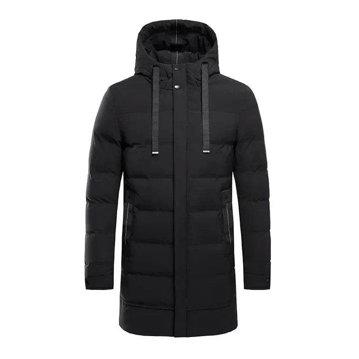 Men's Insulated Winter Coat in Black