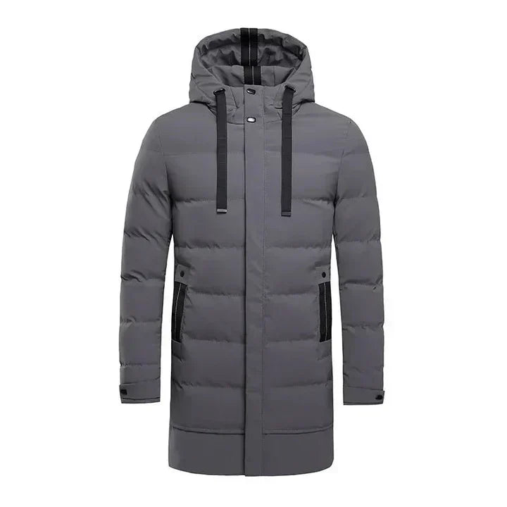 Men's Insulated Winter Coat in Grey
