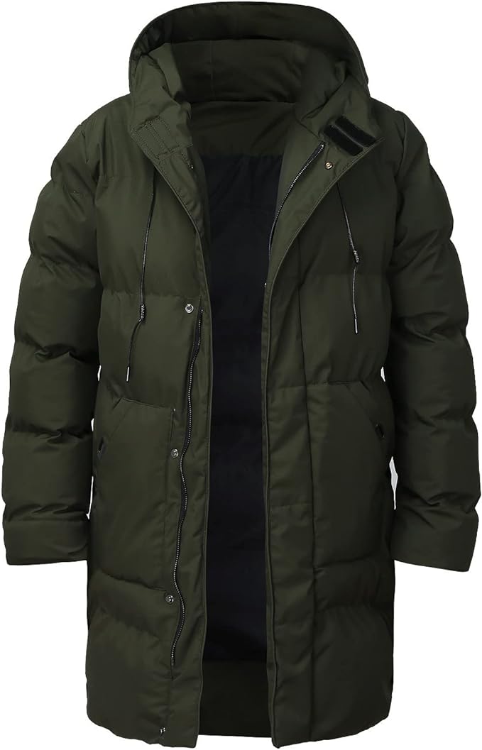 Men's Knee Length Puffer Winter Jacket