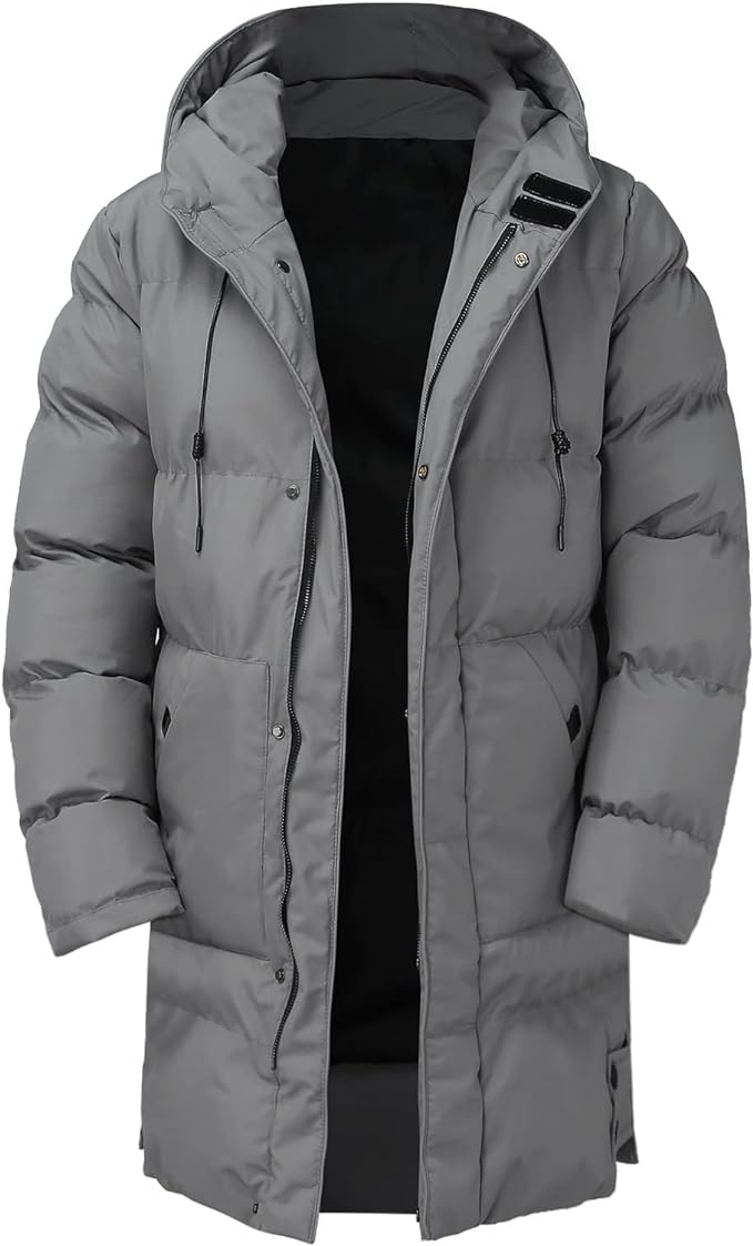 Men's Knee Length Puffer Winter Jacket