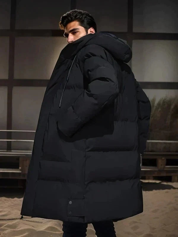 Men's Knee Length Puffer Winter Jacket