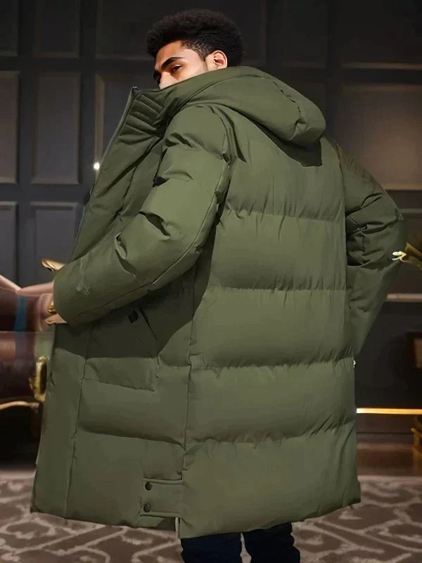 Men's Knee Length Puffer Winter Jacket