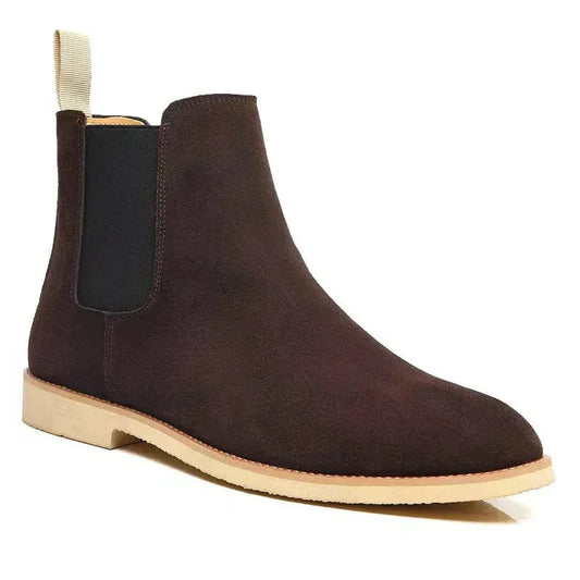 Men's Leather Chelsea Boots in Brown