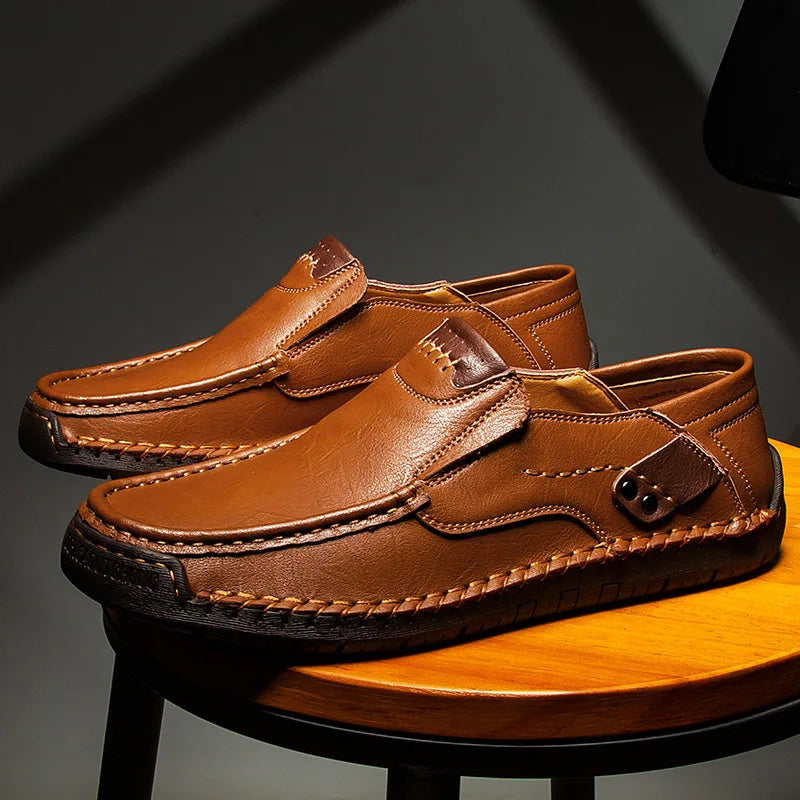 Men's Leather Slip On Loafers