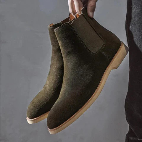 Men's Leather & Suede Chelsea Boots
