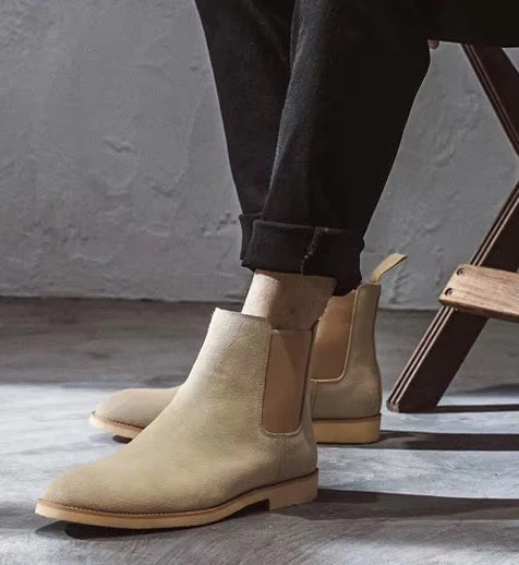 Men's Leather & Suede Chelsea Boots