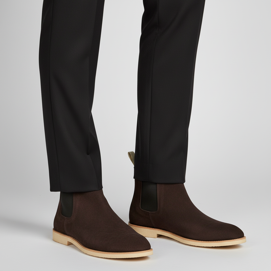 Men's Leather & Suede Chelsea Boots