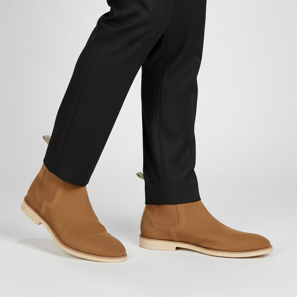 Men's Leather & Suede Chelsea Boots