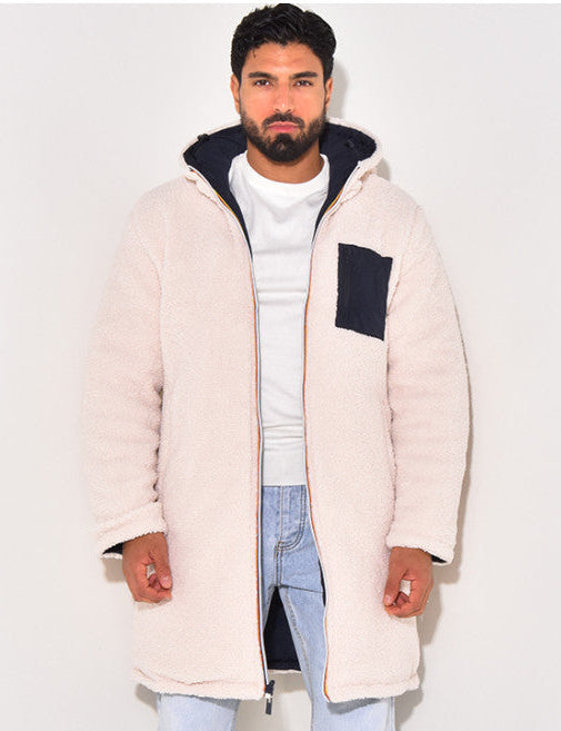 Men's Long Hooded Winter Coat