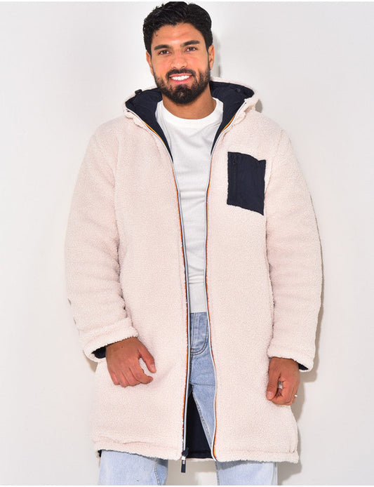 Men's Long Hooded Winter Coat