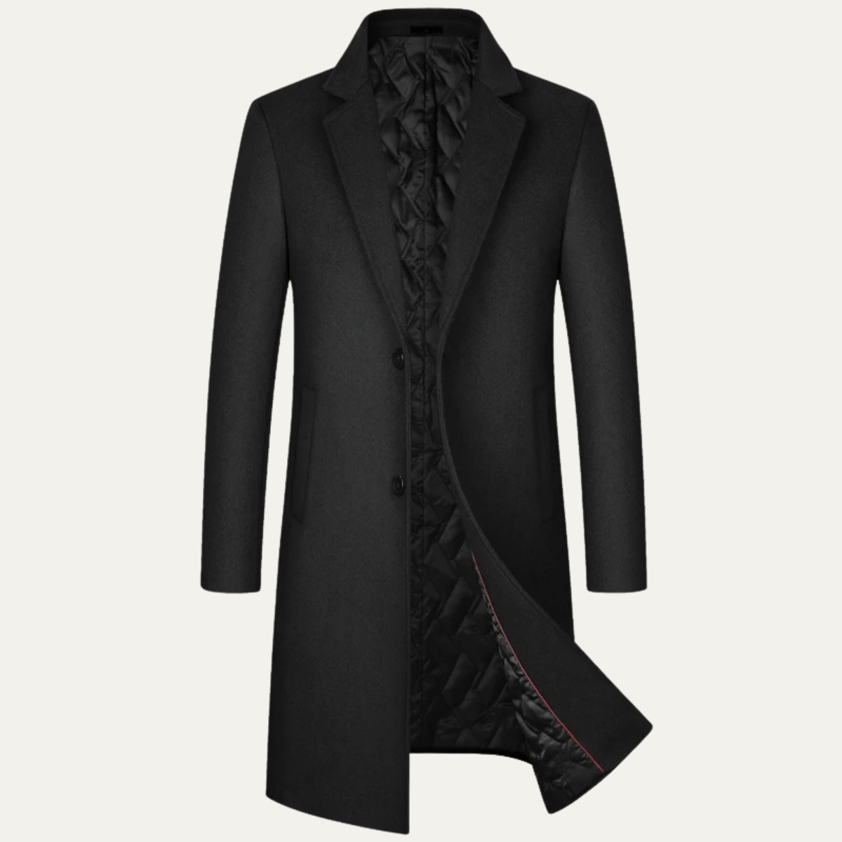 Men's Long Wool Overcoat for Smart Winter Style