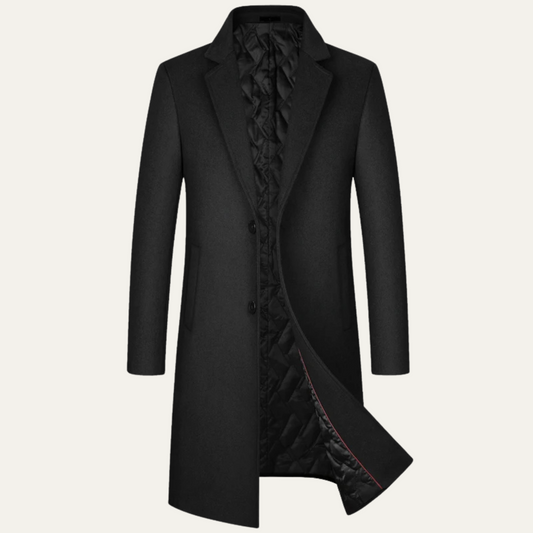 Men's Long Wool Overcoat for Smart Winter Style