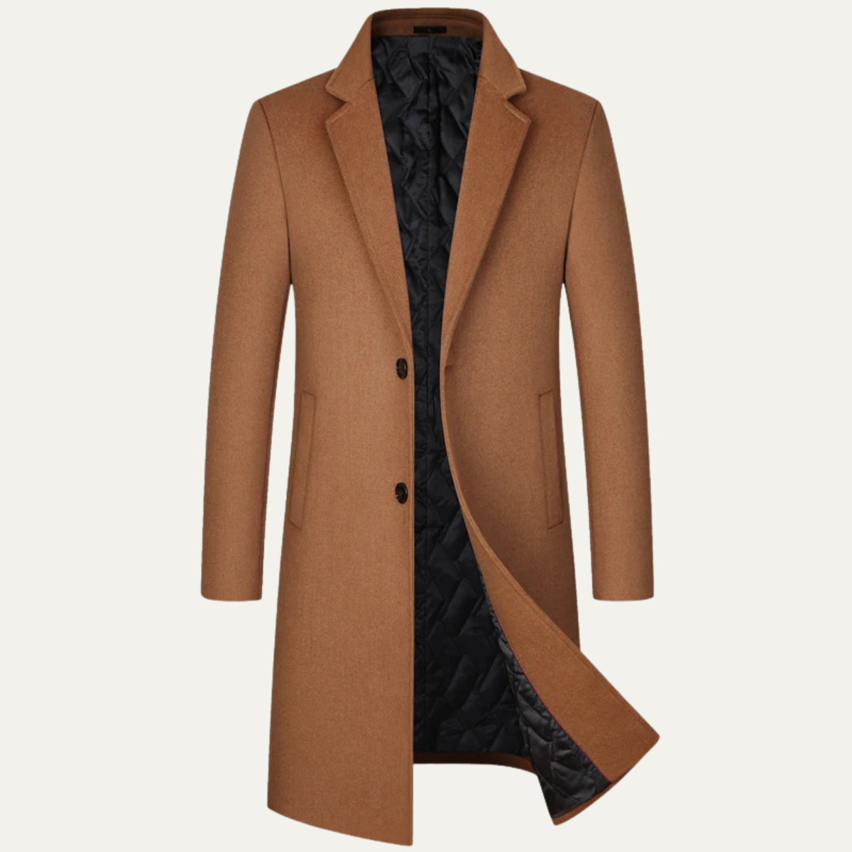 Men's Long Wool Overcoat for Smart Winter Style