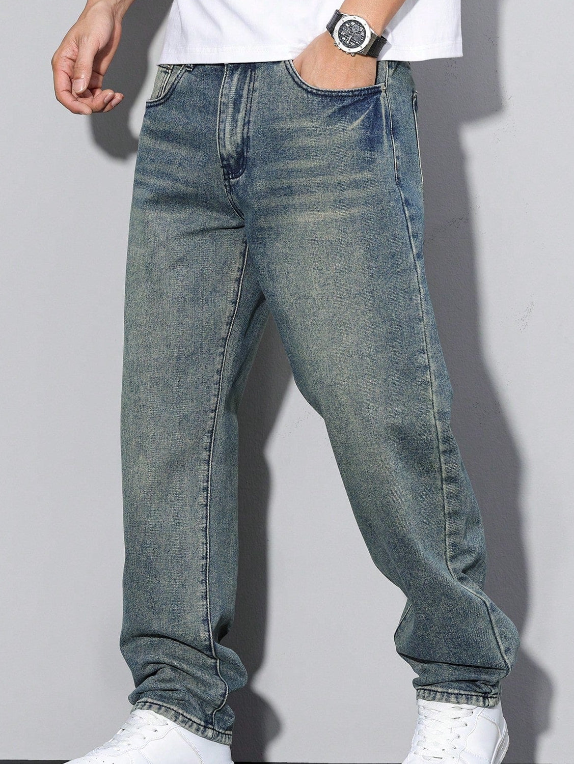 Men's Loose Fit Baggy Jeans