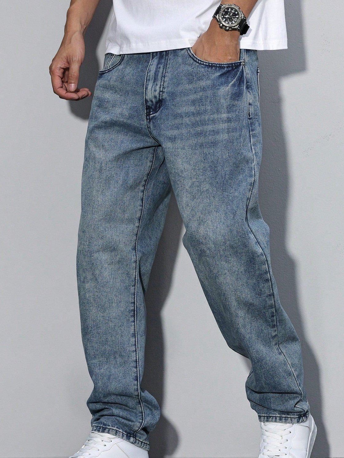 Men's Loose Fit Baggy Jeans