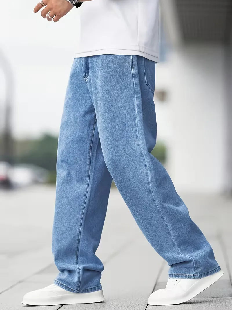 Men's Mid Rise Baggy Jeans